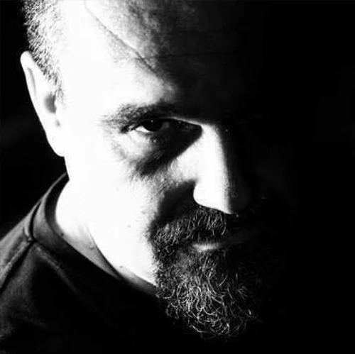 Igor Fabris, black and white picture, close up, he is the former owner of AVID produkcija d.o.o.